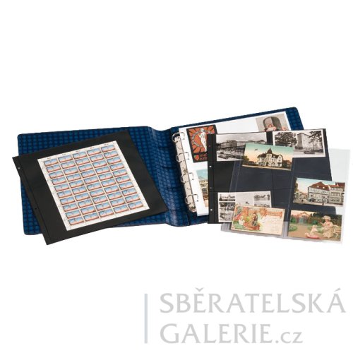 Maxi kroužkový pořadač v klasickém designu, včetně ochranného boxu - Barva: černá