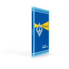 Retro zásobník formátu DIN A4, 16 bílých stran, nepodložené desky