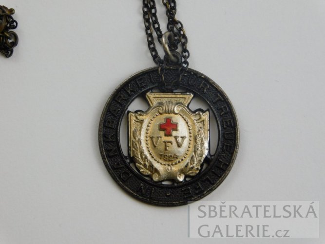 Medaile VFV na řetízku - 1924