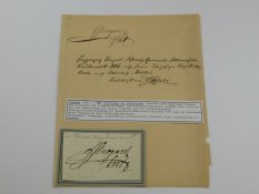 Císařský podpis LEOPOLDA 1823-1898