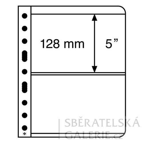 Plastové obaly Vario, balení po 5 kusech - Barva: Čiré, Typ kapes: 195 x 128 mm