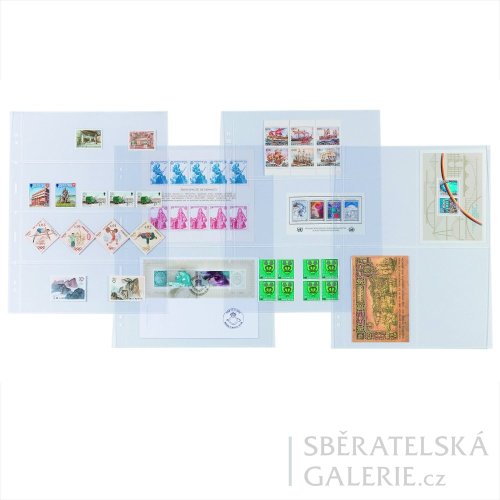 Plastové obaly Grande, balení po 5 kusech - Barva: Čiré, Typ kapes: 216 x 98 mm