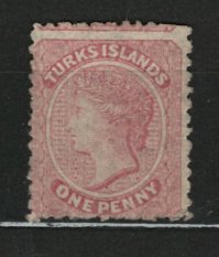 ANGLICKÉ KOLONIE - QUEEN VICTORIA - TURKS ISLANDS - SG. 1