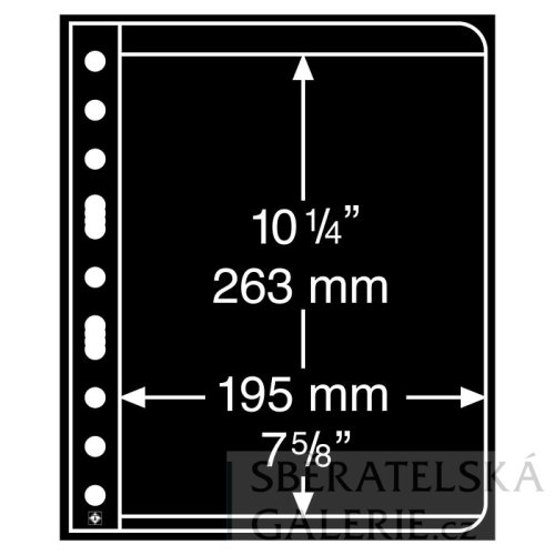 Plastové obaly Vario, balení po 5 kusech - Barva: Černé, Typ kapes: 195 x 263 mm