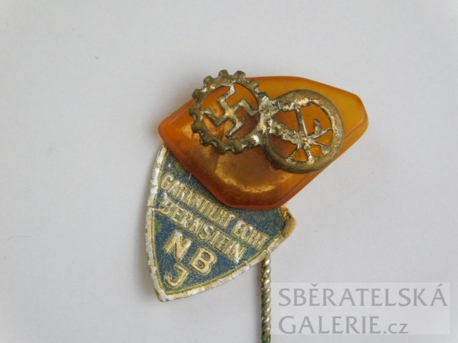 Německá říše - odznak - DAF  - jantar s visačkou