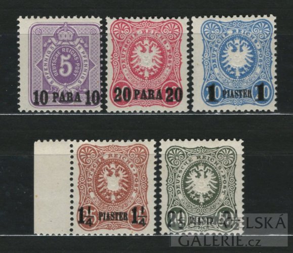 DEUTSCHE KOLONIEN - DAP TURKEI - Mi. 1 - 5 Na **