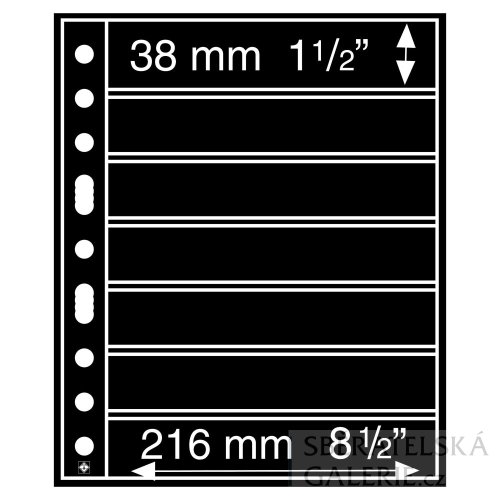 Plastové obaly Grande, balení po 5 kusech - Barva: Čiré, Typ kapes: 216 x 98 mm