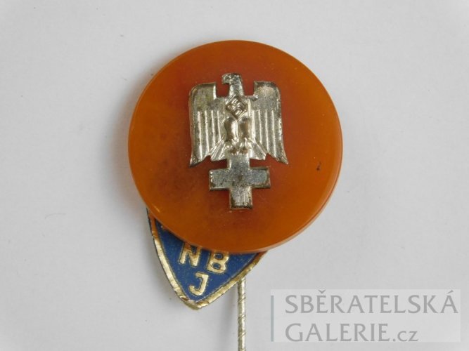 Německá říše - odznak - ČERVENÝ KŘÍŽ / DEUTSCHE ROTES KREUZ - jantarové provedení