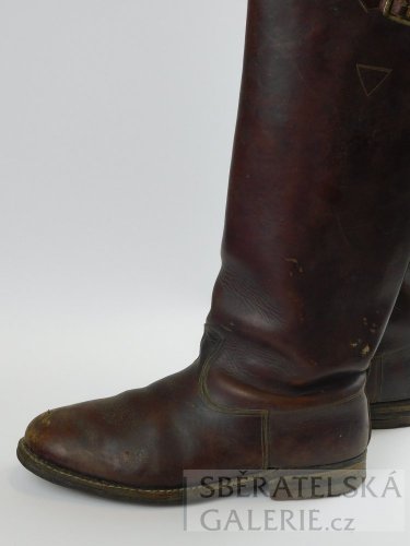 Anglické vojenské polní boty - kožené holínky - BERSON 340 (vel. cca 43 - 44)