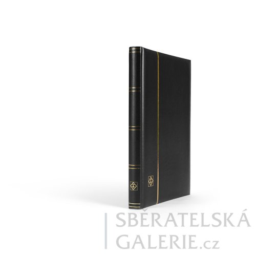 Zásobník na známky Comfort, formát DIN A4, 64 černých stran - Barva: červená, Počet stran: 64