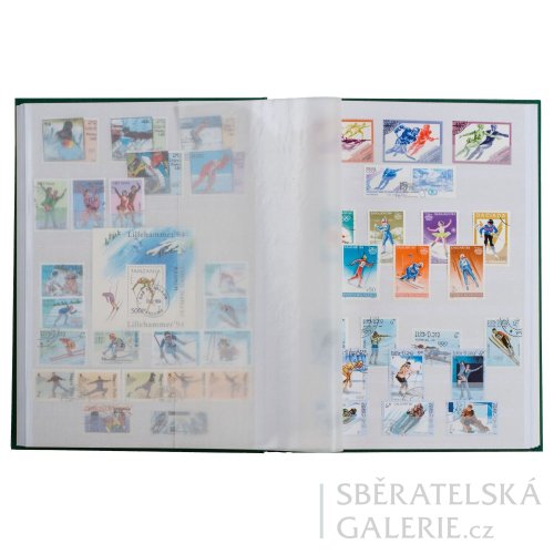 BASIC album na známky, A4 formát, 16/32 bílých stran - Barva: černá, Formát: A4, Počet stran: 32