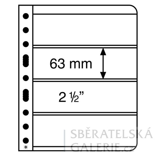 Plastové obaly Vario, balení po 5 kusech - Barva: Čiré, Typ kapes: 195 x 63 mm