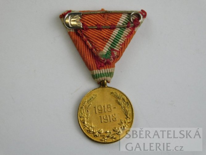 Rakouská miniatura vyznamenání 1915 - 1918