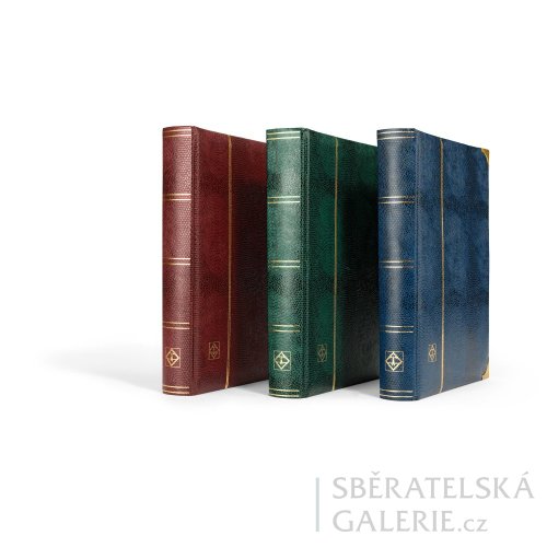 Polstrované desky s efektem krokodýlí kůže (černé stránky) - Barva: zelená