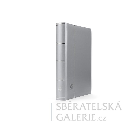 Zásobník na známky Comfort, formát DIN A4, 64 černých stránek, polstrované desky – edice Metallic - Barva: bronzová