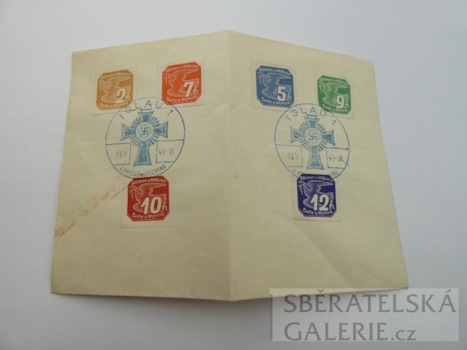 Poštovní obálka Iglau - razítko kříže matek
